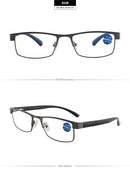 Óculos Inteligente Bifocal Anti-Luz Azul – Ajuste Automático de Grau, Proteção para Telas