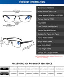 Óculos Inteligente Bifocal Anti-Luz Azul – Ajuste Automático de Grau, Proteção para Telas