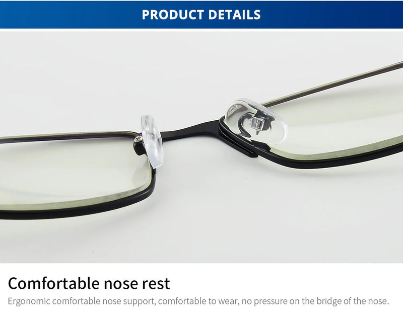 Óculos Inteligente Bifocal Anti-Luz Azul – Ajuste Automático de Grau, Proteção para Telas